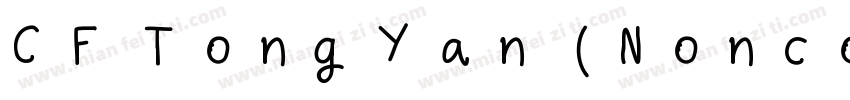 CF TongYan (Noncomm字体转换